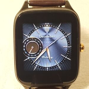 Asus ZenWatch 2 Brown Leather Stainless Steel Bluetooth Wi-Fi Music WI501Q